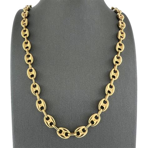 gucci necklace goldsmiths|14k gold gucci link chain.